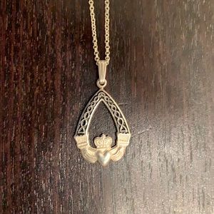 Irish claddagh necklace